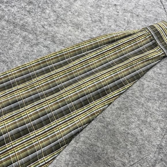 Ariat Pro Series Shirt Mens XL Green Brown Plaid Button Down Western Long Sleeve - Picture 12 of 16